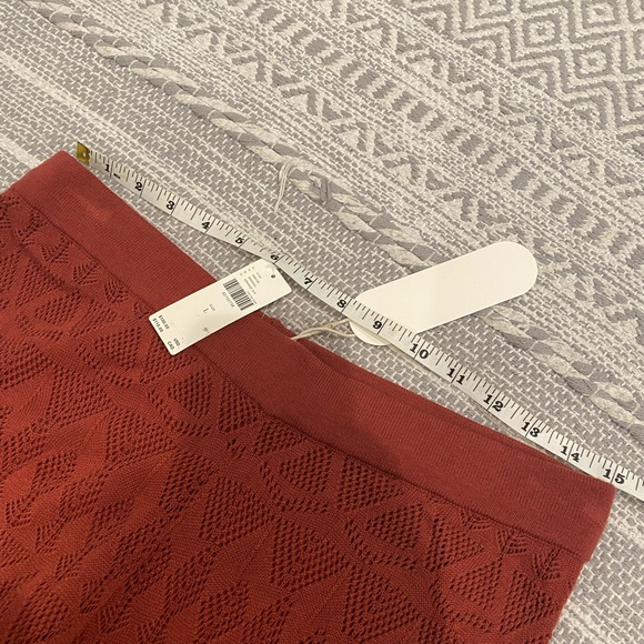 NEW Anthropologie Pointelle High Rise Wide Leg Stretch Knit Lounge Pants Crochet - Picture 16 of 16